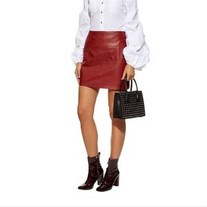 Lauren Ralph Lauren Leather Skirt